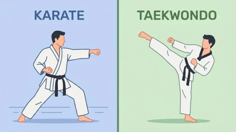 difference between karate and taekwondo