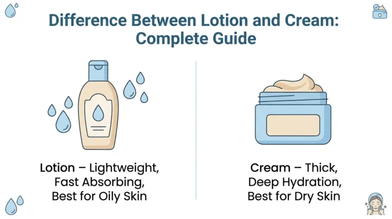 difference between lotion and cream