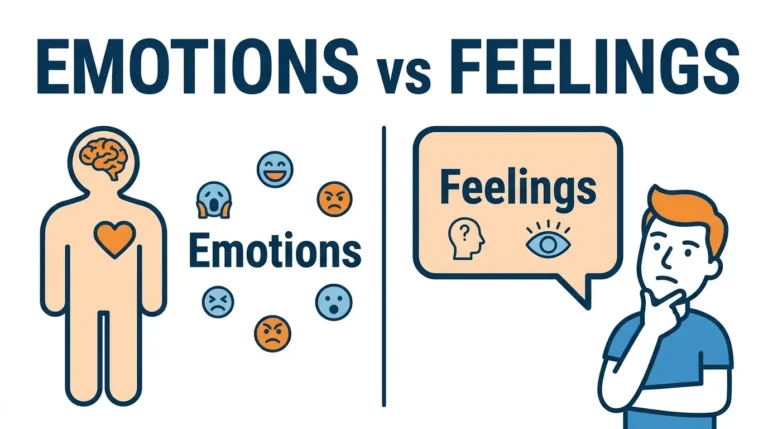 difference between emotions and feelings