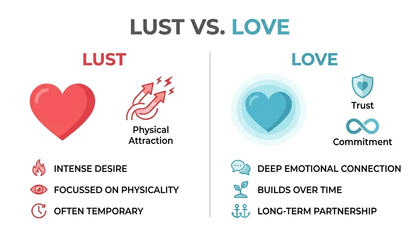 difference between lust and love
