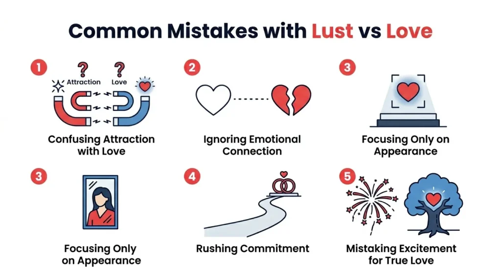 Common Mistakes with Difference Between Lust and Love