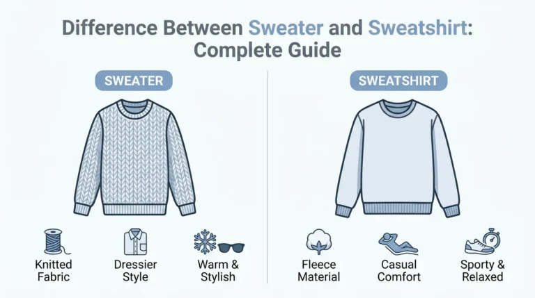 difference between sweater and sweatshirt